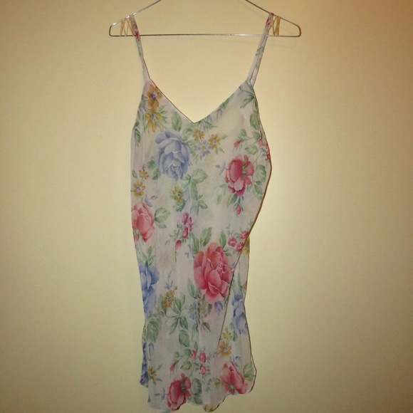 J Collection Sheer Floral Baby Doll Lingerie M - Picture 1 of 5
